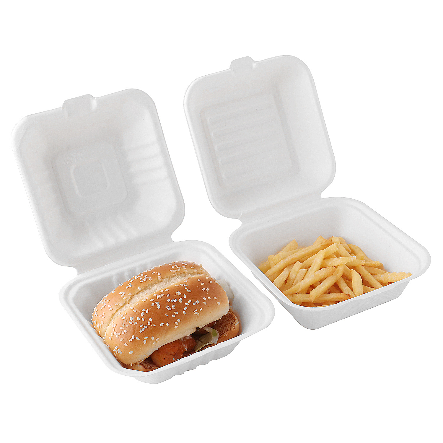 Takeaway 6 inch hamburg box