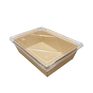 1000ml Biodegradable Paper Lunch Box with Lid