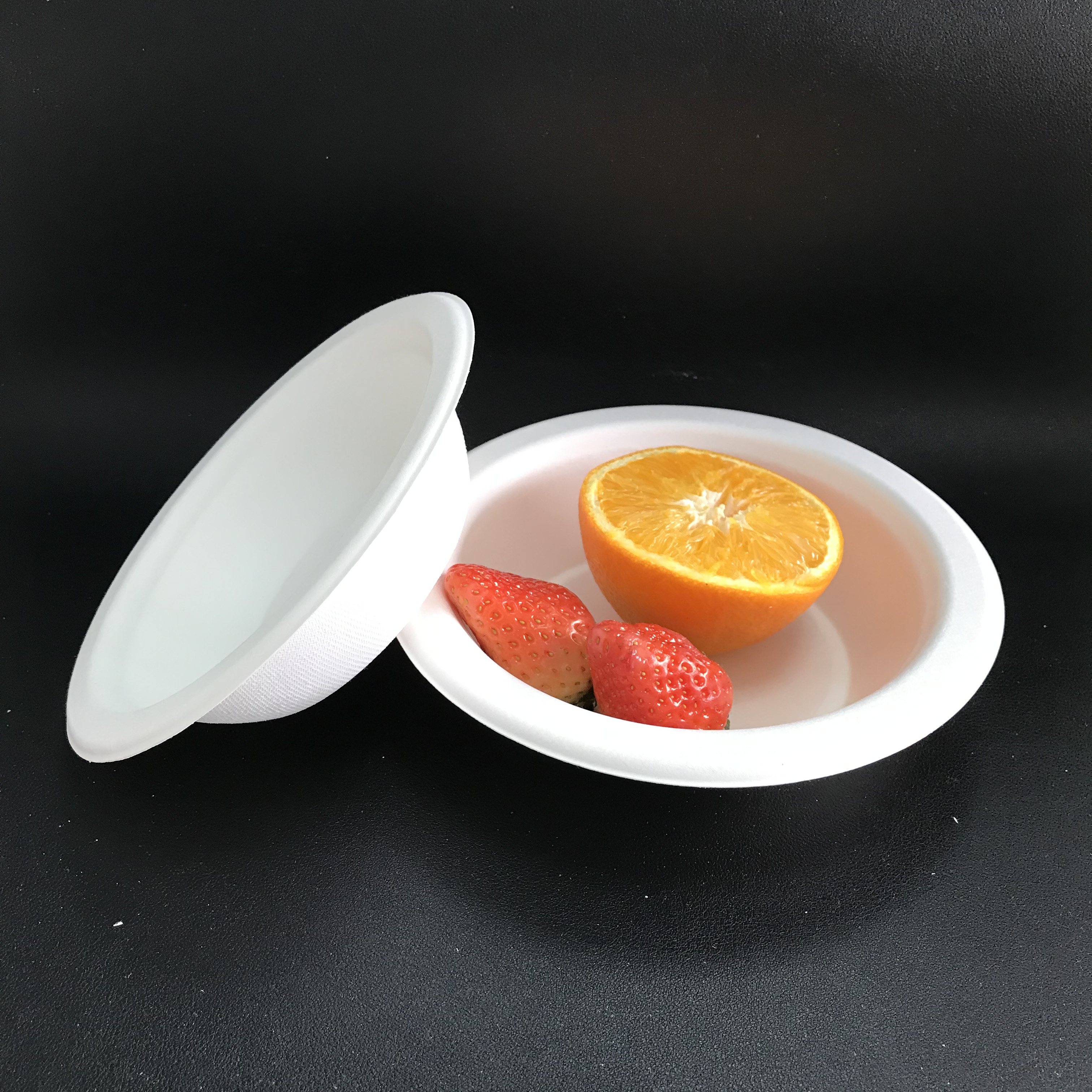disposable bagasse round bowl