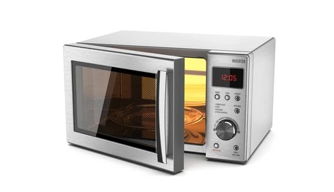 Microwave heating food