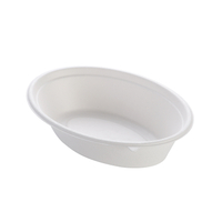 32 OZ 100% Degradable Bagasse Oval Bowl