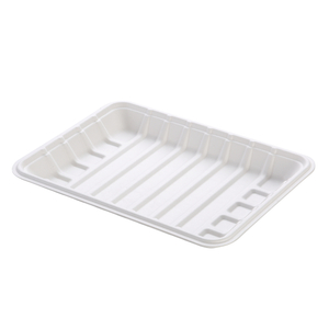 240(L)x175(W)x23(H)mm Eco Friendly Sugarcane Meat Tray