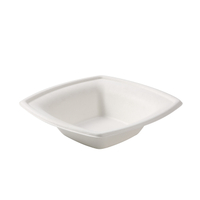 12 OZ Compostable Sugarcane Paper Square Bowl